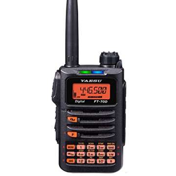 Yaesu FT-70DR Handheld Transceiver - Waterproof, Versatile Scanning, 3-Year Warranty