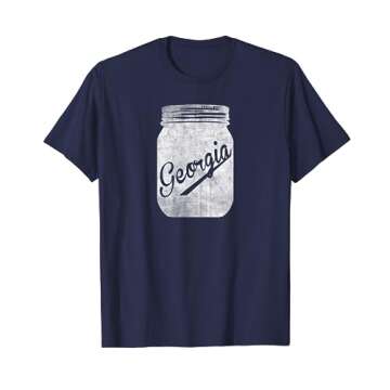 Georgia State Canning Jar T-shirt Ball Mason Canner