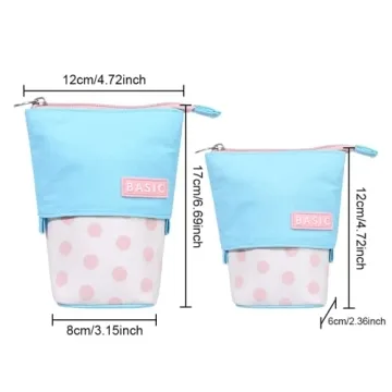 Roiroiko Cute Cartoon Telescopic Pencil Holder for Kids