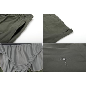 Quick Dry Swim Trunks with Pockets - Army Green