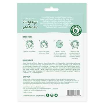 FACETORY K Beauty Face Mask Skin Care - EVERYDAY 8 COLLECTION Sheet Mask Set | Natural Premium Korean Face Mask For All Skin Types - No Sulfates No Parabens (8 pc)