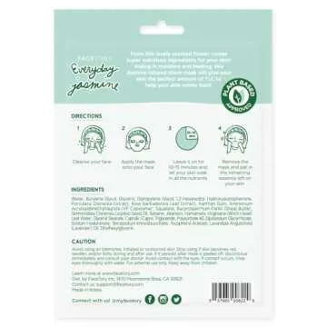 FACETORY K Beauty Face Mask Skin Care - EVERYDAY 8 COLLECTION Sheet Mask Set | Natural Premium Korean Face Mask For All Skin Types - No Sulfates No Parabens (8 pc)