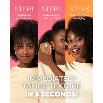 ReFa Heart Brush Champagne Gold for Effortless Detangling