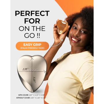 ReFa Heart Brush Champagne Gold for Effortless Detangling