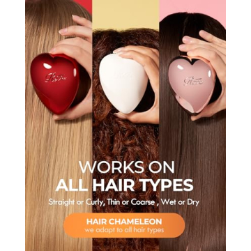 ReFa Heart Brush Champagne Gold for Effortless Detangling