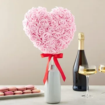 Buy 100 Pack Light Pink Artificial Foam Roses for Events