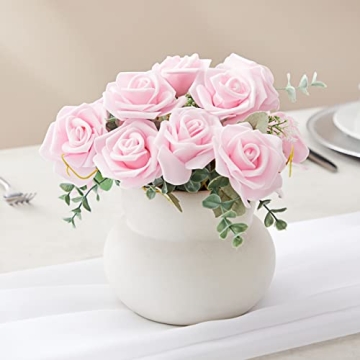 Buy 100 Pack Light Pink Artificial Foam Roses for Events