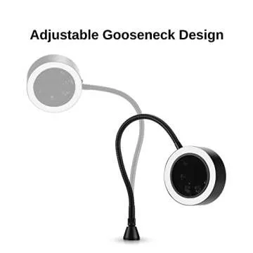 SainSmart Magnetic Solder Smoke Absorber Fume Extractor with LED Lights and Flexible Gooseneck, Portable Soldering Fume Extractor Fan for DIY Working Station