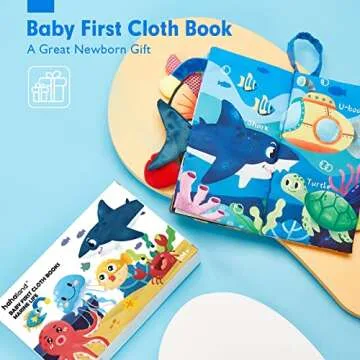 hahaland Baby Books 0-6 Months,Infant Tummy Time Toy High Contrast Sensory Baby Toys 6 to 12 Months ...