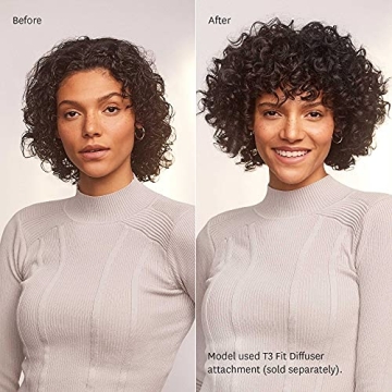 T3 Fit Compact Hair Dryer, White/Rose Gold, 1 Count