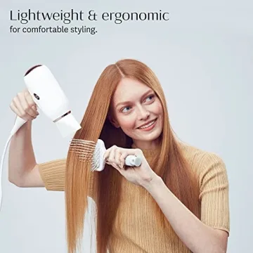 T3 Fit Compact Hair Dryer, White/Rose Gold, 1 Count