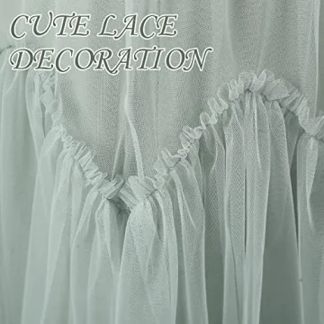 Women's Tulle Skirt A-Line Midi Skirts in Green