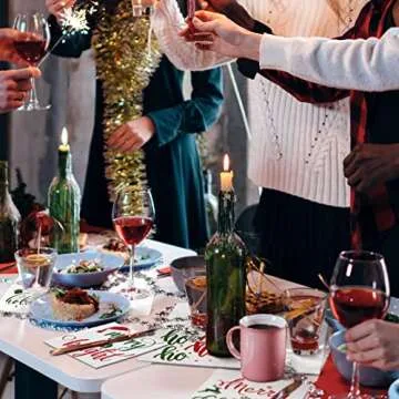 Spiareal 200 Pcs Christmas Decorative Paper Napkins
