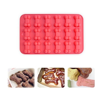 Enjoy Homemade Dog Treats with Silicone Paw and Bone Molds