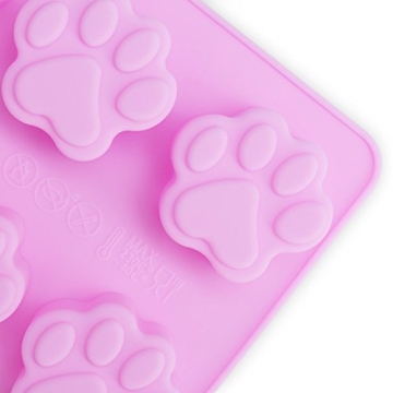 Enjoy Homemade Dog Treats with Silicone Paw and Bone Molds