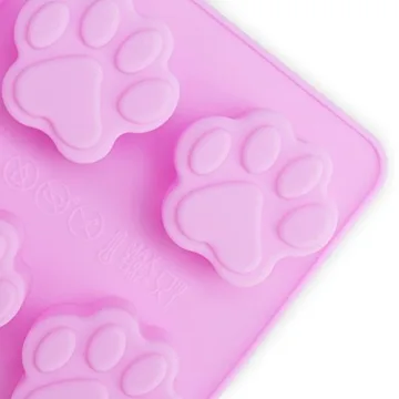 Enjoy Homemade Dog Treats with Silicone Paw and Bone Molds