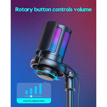 COCONISE USB Gaming Microphone with RGB Effects