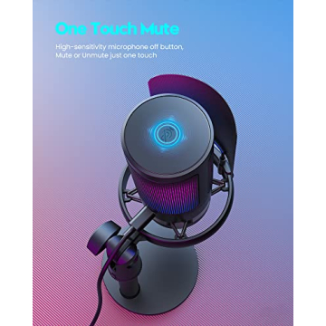 COCONISE USB Gaming Microphone with RGB Effects