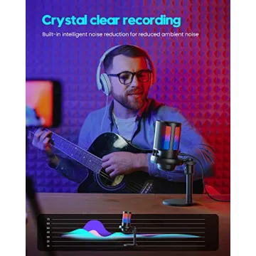 COCONISE USB Gaming Microphone with RGB Effects