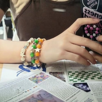 Kelabia Y2K Star Beaded Bracelets Trendy and Cute