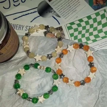 Kelabia Y2K Star Beaded Bracelets Trendy and Cute