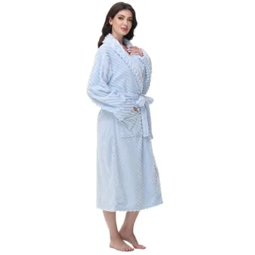 Yurhap Women's Plush Long Bathrobe - Super Cozy Comfort