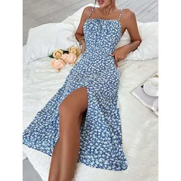 Stylish MakeMeChic Floral Midi Dress for Summer Wear