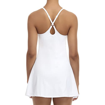 Siyiees Women's Tennis Dress with Built-in Bra & Shorts
