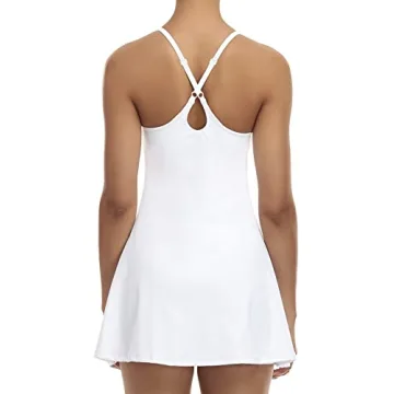 Siyiees Women's Tennis Dress with Built-in Bra & Shorts