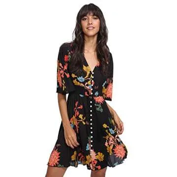 Milumia Vintage Boho Floral Party Dress Perfect for Summer