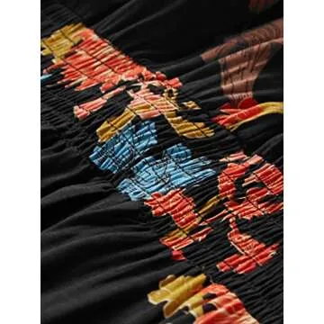 Milumia Vintage Boho Floral Party Dress Perfect for Summer