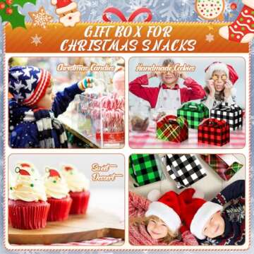 Christmas Treat Boxes - 24 Festive Gift Boxes for Treats