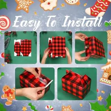 Christmas Treat Boxes - 24 Festive Gift Boxes for Treats