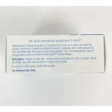 Vanicream Cleansing Bar - Fragrance Free & Gentle Care