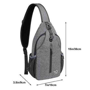 WATERFLY Crossbody Sling Backpack for Travel & Hiking