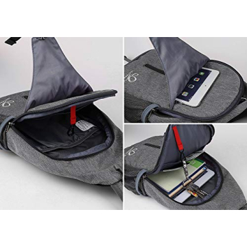 WATERFLY Crossbody Sling Backpack for Travel & Hiking