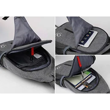 WATERFLY Crossbody Sling Backpack for Travel & Hiking