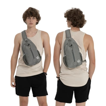 WATERFLY Crossbody Sling Backpack for Travel & Hiking