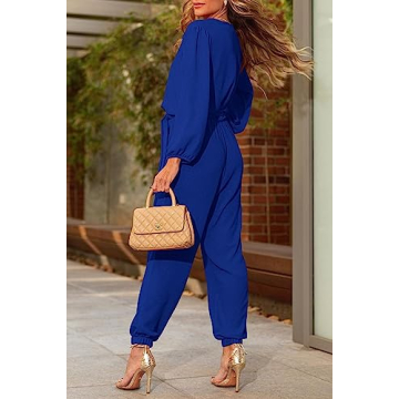 PRETTYGARDEN Women's Elegant Fall Jumpsuit with Pockets