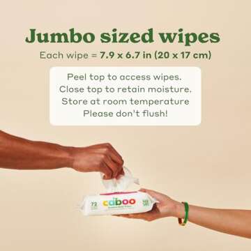 Caboo Baby Wipes - Eco-Friendly & Safe for Babies