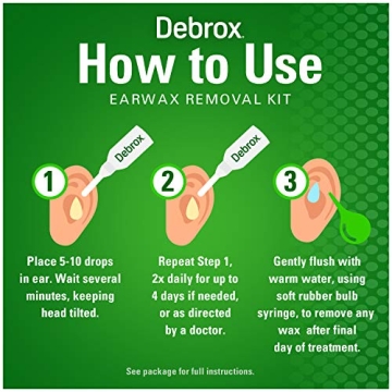 Debrox Ear Wax Removal Kit with Bulb Syringe and Drops