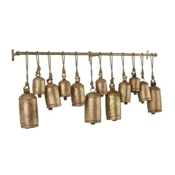 Deco 79 Decorative Cow Bell for Elegant Home Decor