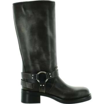 Steve Madden Women's Brocks Fashion Boot, Black Distressed, 6