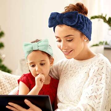 Microfiber Facial Makeup Headbands for Women - 6 Pack