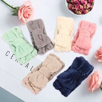 Microfiber Facial Makeup Headbands for Women - 6 Pack