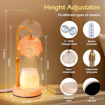 LOFTEK Candle Warmer Lamp - Dimmable, Adjustable & Elegant
