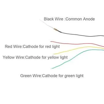 JTD04 5pcs 3-Light Model Railway Signals for HO Scale