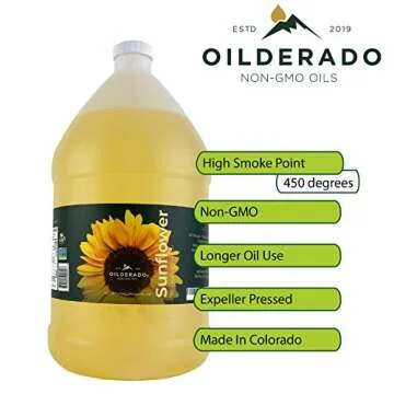 Oilderado Sunflower Oil, Non-GMO Cooking Oil for Frying