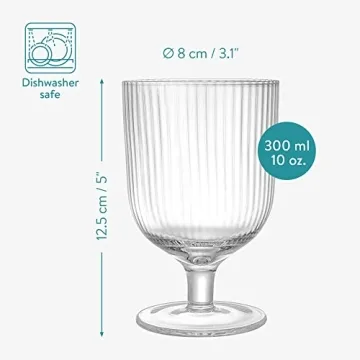 Navaris Snifter Glasses Set of 4 for Drinks and Desserts