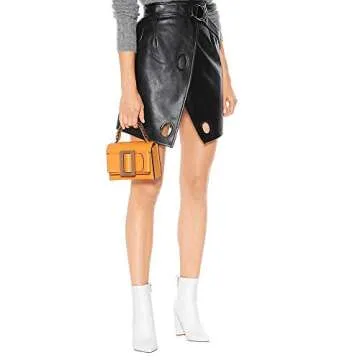 LEHOOR Women Fashion Chunky Block Heel Pointed Toe Ankle Booties Classic Side Zipper Short Boots Patent Leather White 8 M US